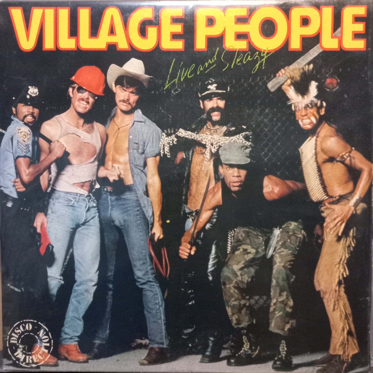 Village People Live and Sleazy Lp 2da Mano Usado en Excelente Estado