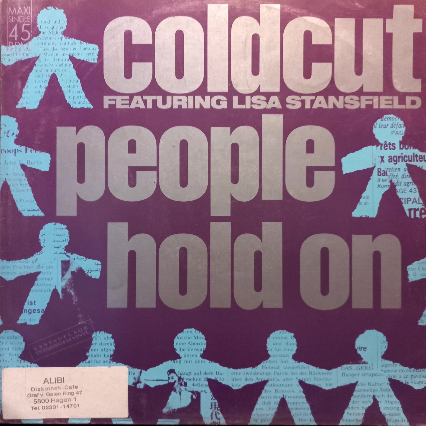 Coldcut People Hold On Maxi 2da. Mano Usado en Excelente Estado