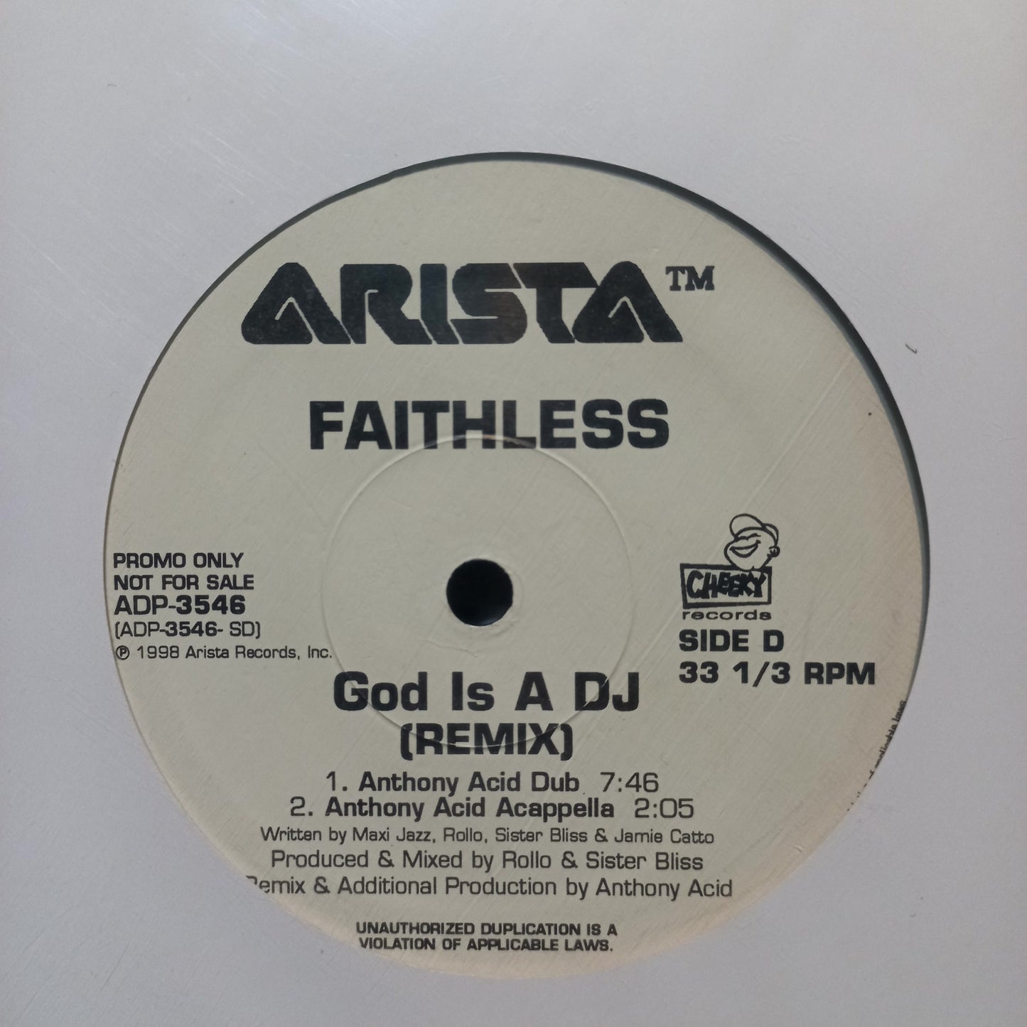 Faithless God is a Dj Maxi 2da. Mano Usado en Excelente Estado