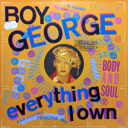 Boy George Everything I own Maxi 2da. Mano Usado en Excelente Estado