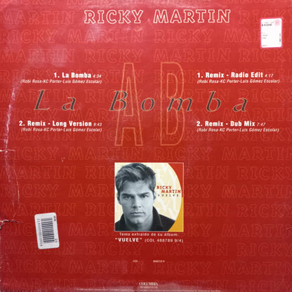 Ricky Martin La Bomba Maxi 2da. Mano Usado en Excelente Estado