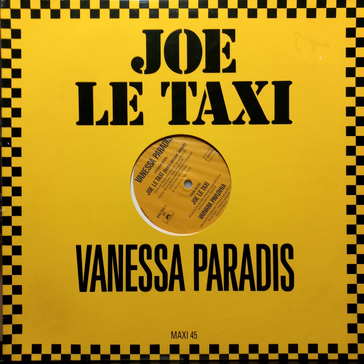 Vanesa Paradis Joe Le Taxi Maxi 2da. Mano Usado en Muy Buen y/o Excelente Estado