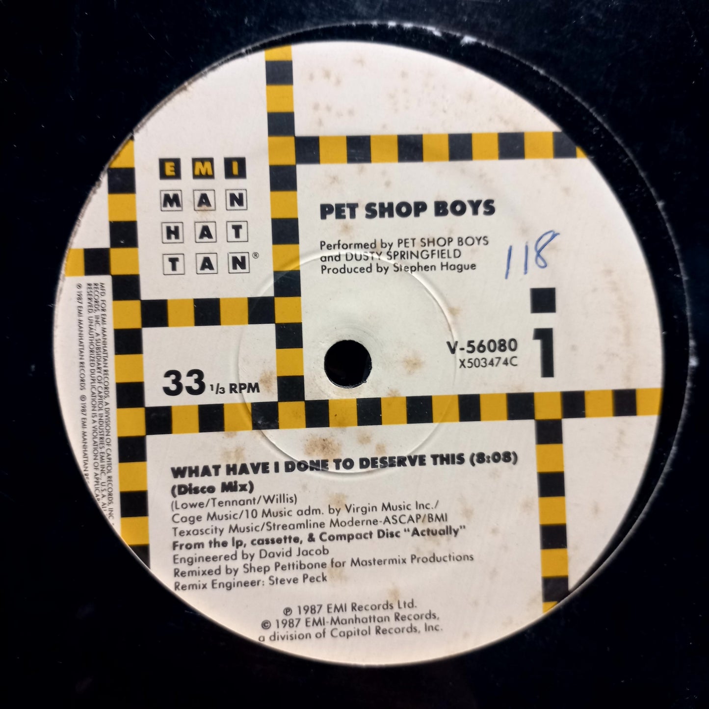 Pet Shop Boys What Ive Done to Deserve This / Rent Maxi 2da. Mano Usado en Excelente Estado