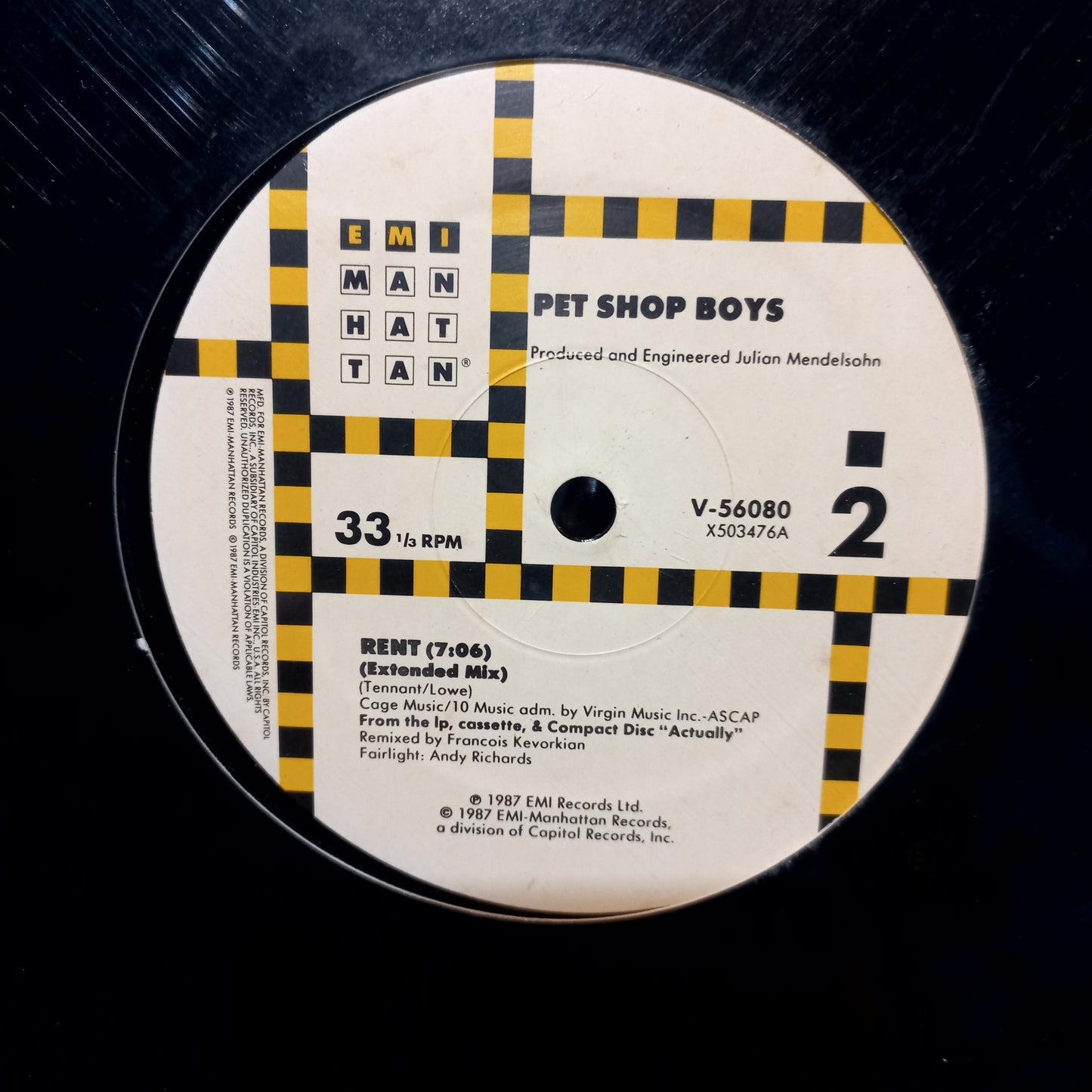 Pet Shop Boys What Ive Done to Deserve This / Rent Maxi 2da. Mano Usado en Excelente Estado