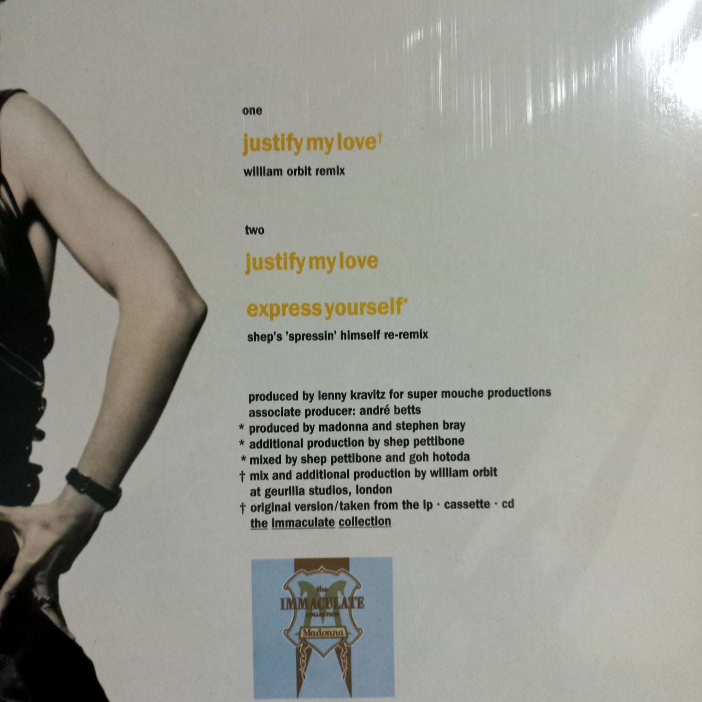 Madonna Justify My Love Maxi 2da. Mano Usado en Excelente Estado