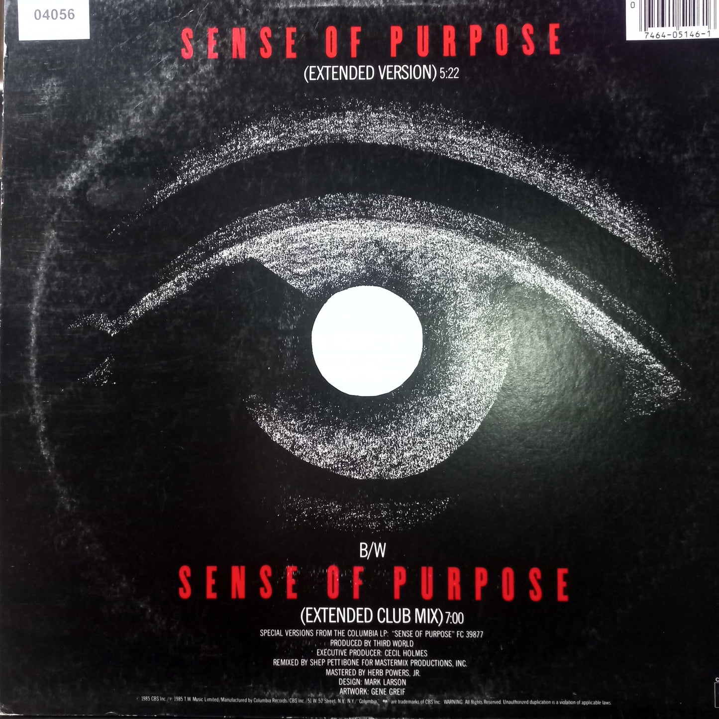 Third World Sense of Purpose Maxi 2da. Mano Usado en Muy Buen y/o Excelente Estado