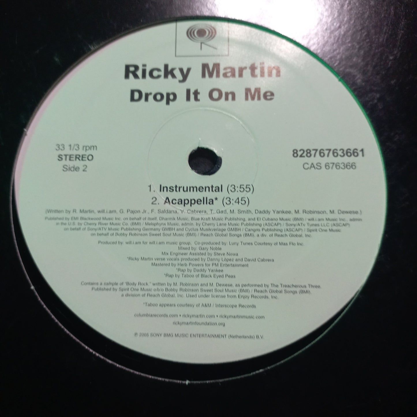 Ricky Martin Drop It On Me Maxi 2da. Mano Usado en Excelente Estado