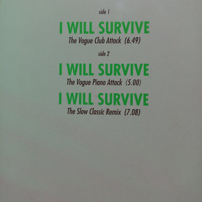 Gloria Gaynor I Will Survive Maxi 2da. Mano Usado en Excelente Estado