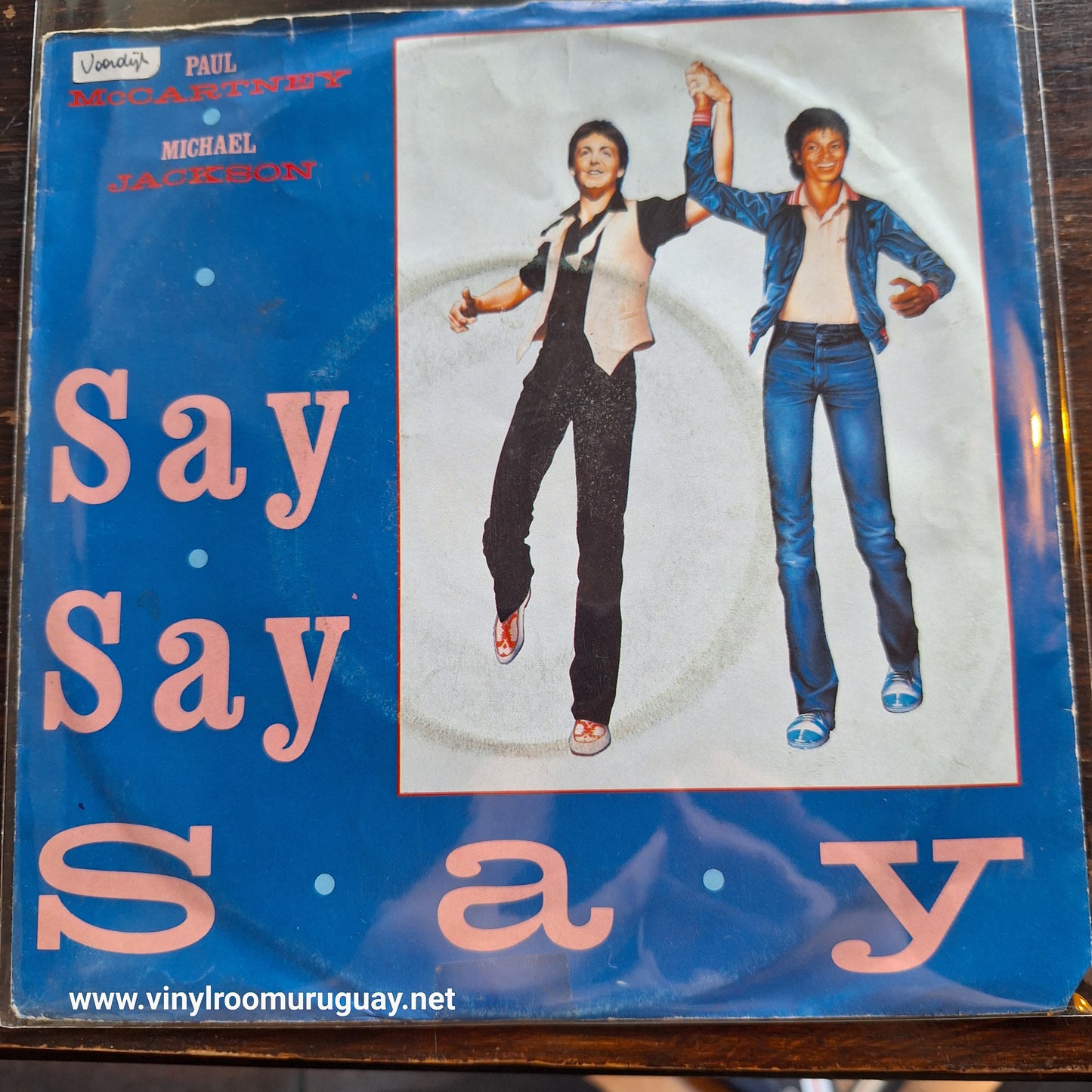 Michael Jackson Paul McCartney Say say say Simple 7" 2da. Mano Usado Muy Bien + VG+