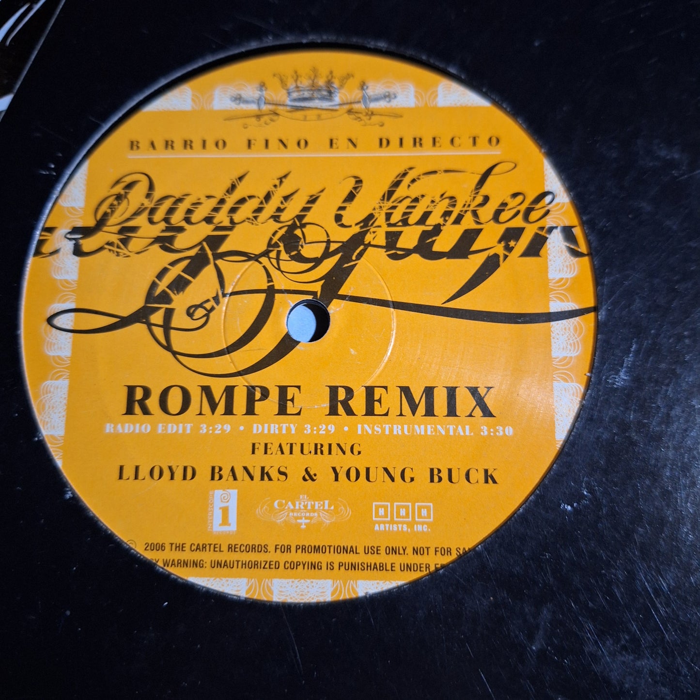 Daddy Yankee Rompe Remix Maxi 2da. Mano Usado VG+