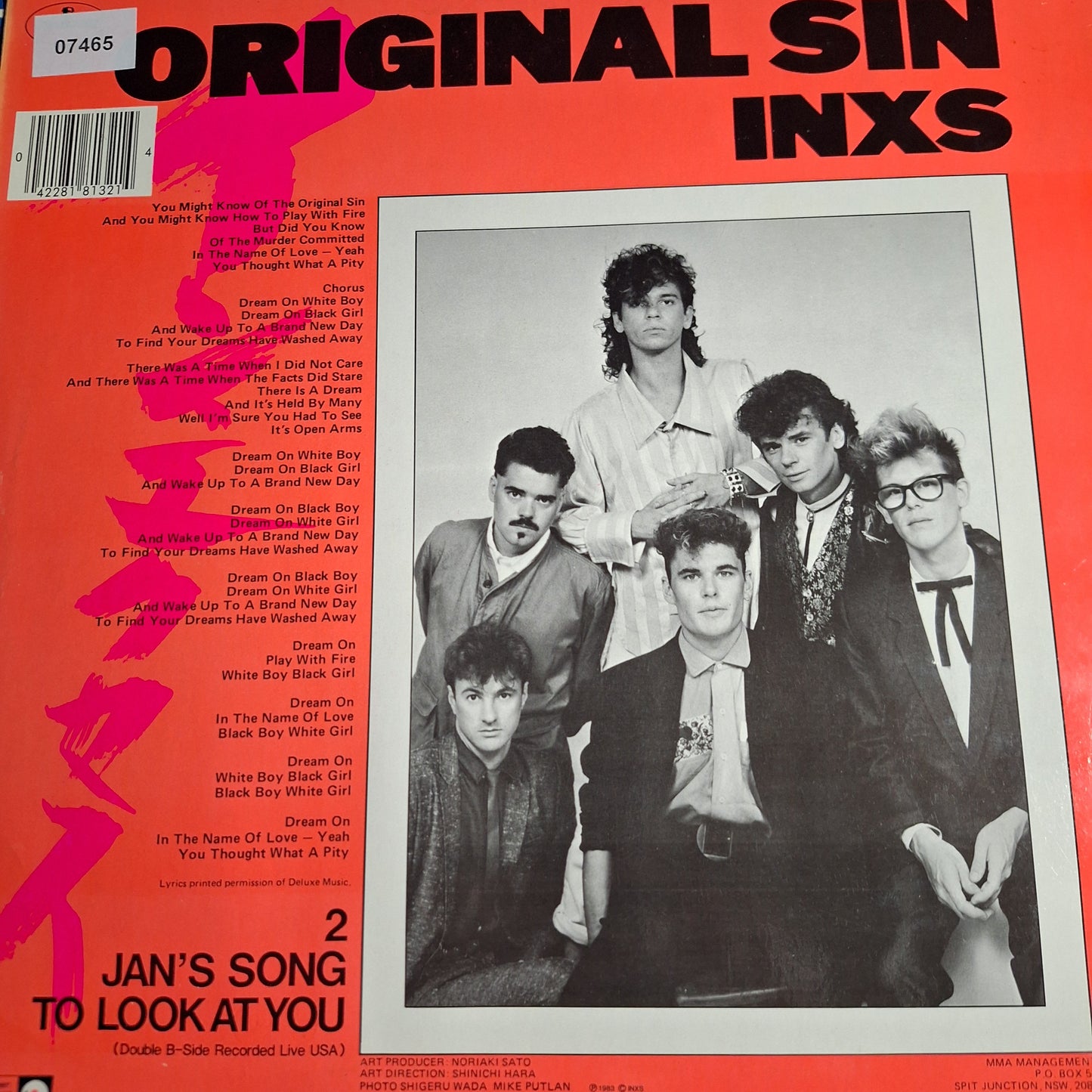 Inxs Original Sin Maxi 2da. Mano Usado VG+