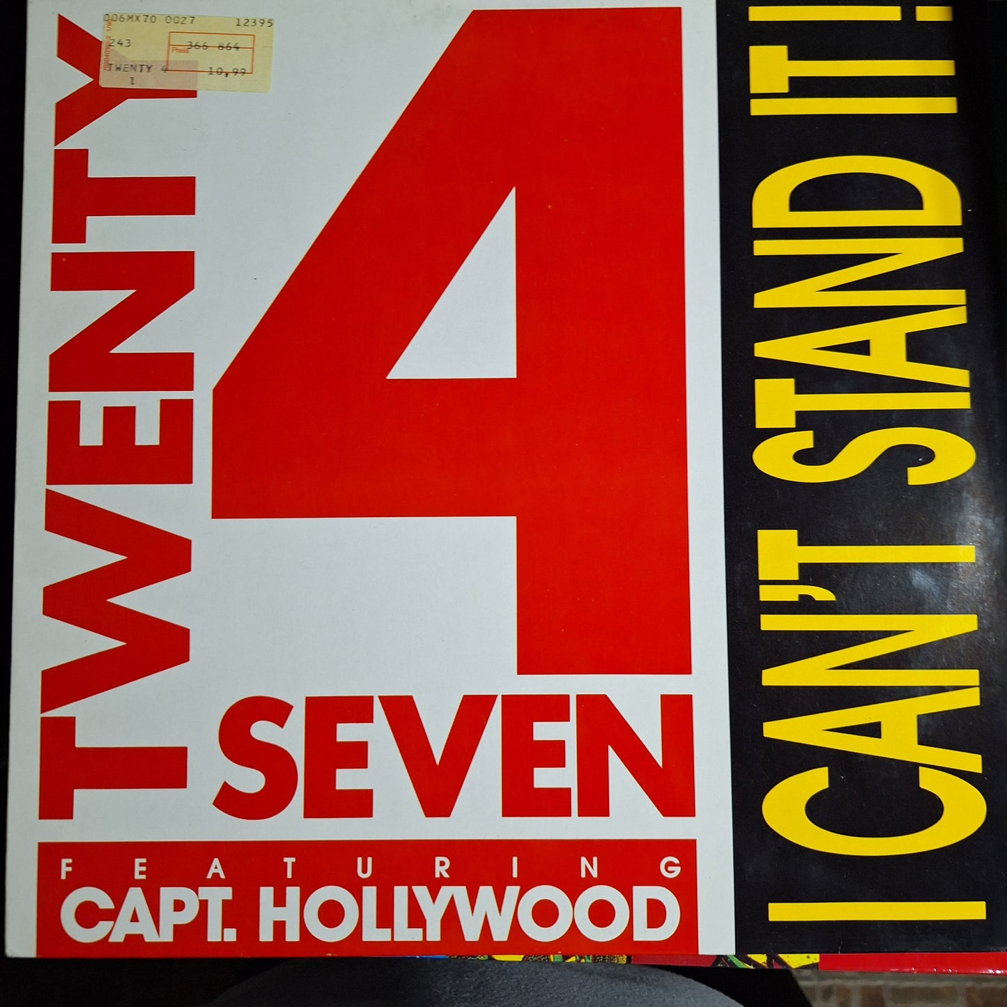 Twenty 4 Seven I cant stand it Maxi 2da. Mano Usado VG+