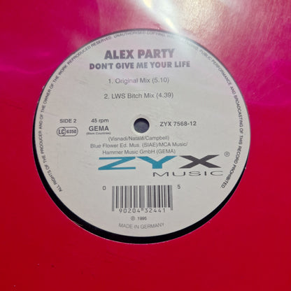 Alex Party Dont Give me your Life Maxi 2da. Mano Usado en Excelente Estado