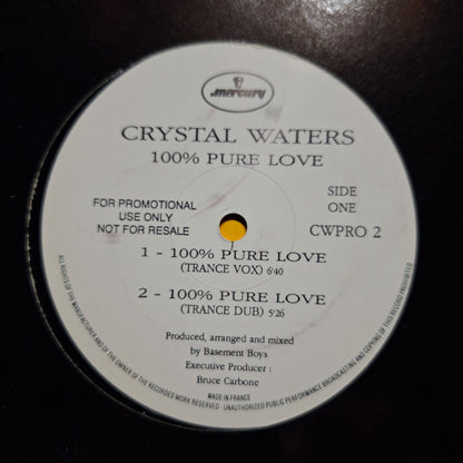 Crystal Waters 100% Pure Love Maxi 2da. Mano Usado VG+