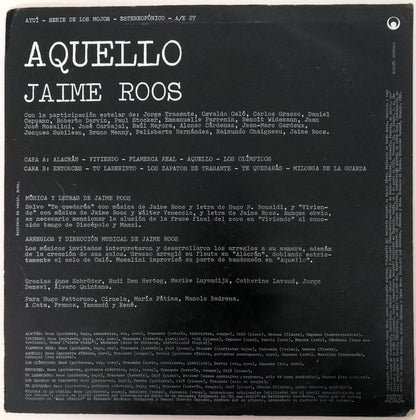 Jaime Roos Aquello LP Nuevo