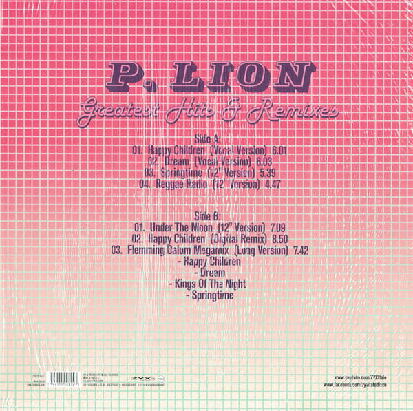 P. Lion Greatest Hits and Remixes Italo Disco LP Nuevo