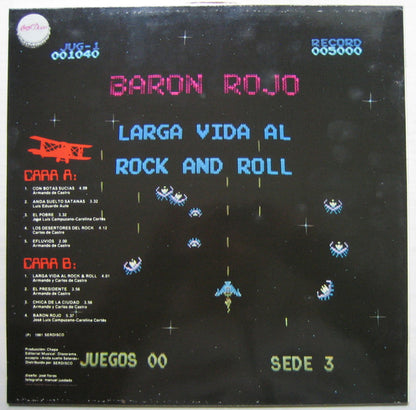 Baron Rojo Larga Vida al Rock N Roll LP Nuevo