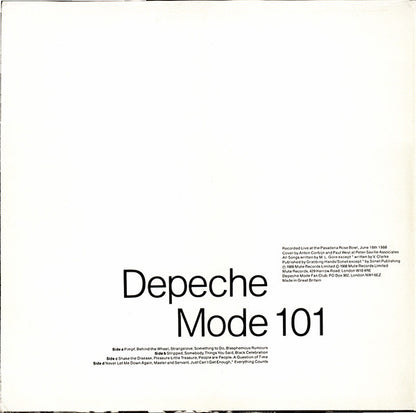 Depeche Mode 101 LIVE  LP Nuevo