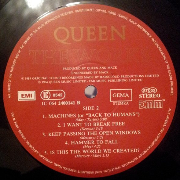 Queen The Works LP Nuevo