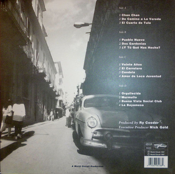 Buena Vista Social Club Ry Cooder Vinyl LP Nuevo