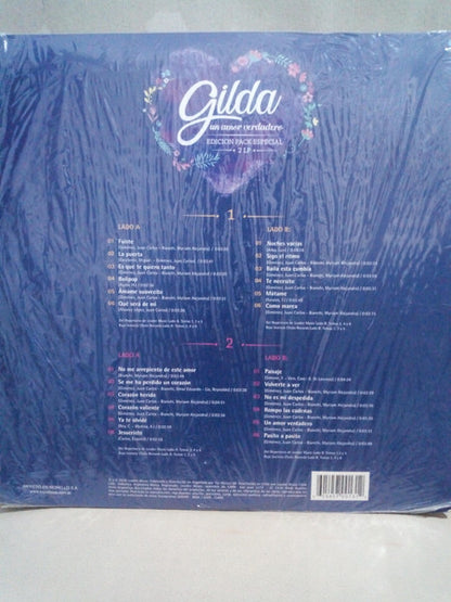 Gilda Un amor Verdadero Grandes exitos  LP Nuevo + Libro extenso