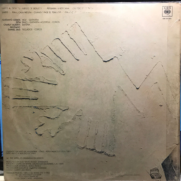 Soda Stereo Ruido Blanco LP Nuevo