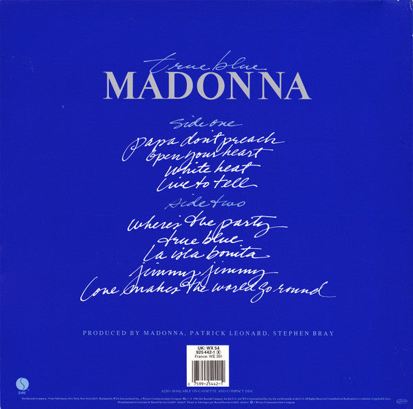 Madonna True Blue LP Nuevo